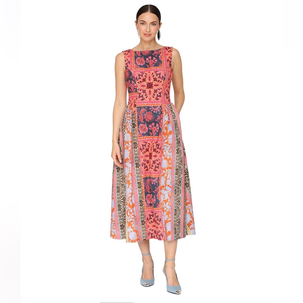 Avec Les Filles Floral Patchwork Sleeveless Dress - Picture 3 of 12